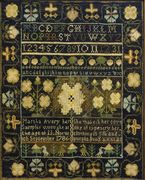 Sampler by   Martha Avery (1773-1800), Norwich, Connecticut, Dated 1786