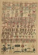 Sampler, England, 18th century 1743 