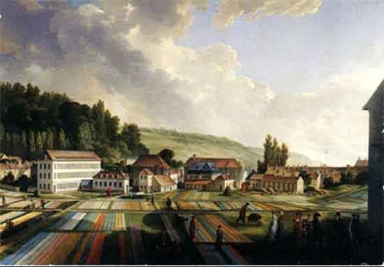 Jouy Oberkampf factory by J. B Huet