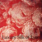 Exceptional piece of silk made in Lyon in the 20th century