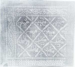 14th century German  linen white work