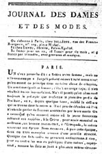 Journl des dames et des modes