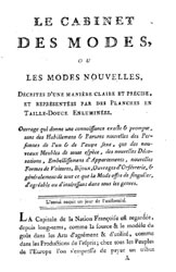 Le Cabinet des Modes 1785