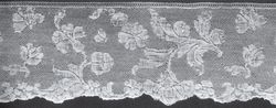 Valenciennes lace border Louis XV style