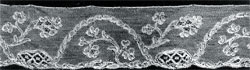 Mechlin lace border influenced by Alencon style