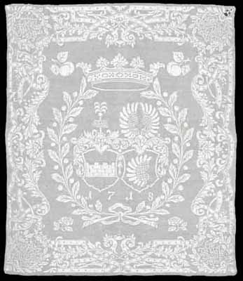 17th centuru linen damask napkins