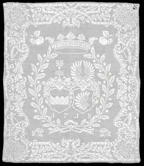 A XVIIth century damask napkins