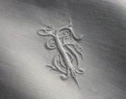 embroidered monogram fj