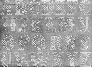 alphabet monograms 1867