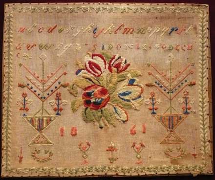 french sampler mid 19th c.