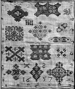 English sampler 1657